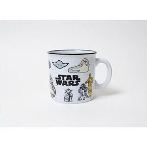 Star Wars Cartoon Character Ceramic Mug – 20oz Speckled Enamelware Style